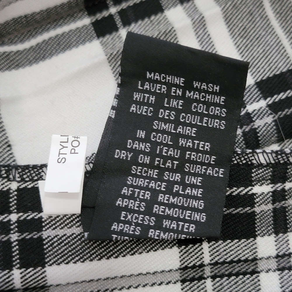 90s Y2K Tripp NYC Black and White Plaid Pleated Micro Mini Skirt - Picture 7 of 7